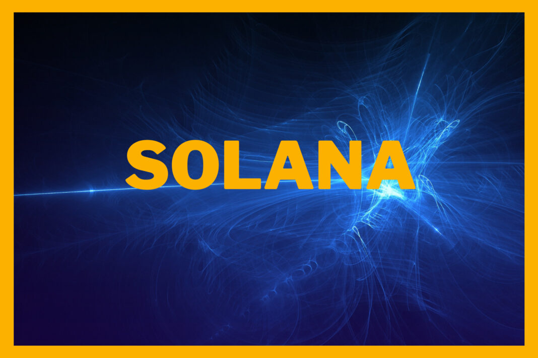 A vibrant Solana , symbolizing the platform's lightning-fast transaction speeds and radiant future in the decentralized ecosystem.